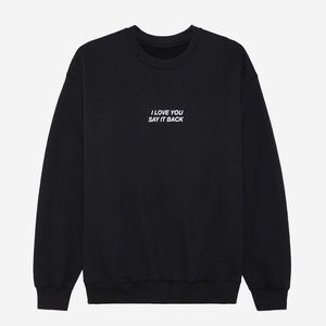 Lonely Ghost Netflix & Chill crewneck I love You Say It Back size L